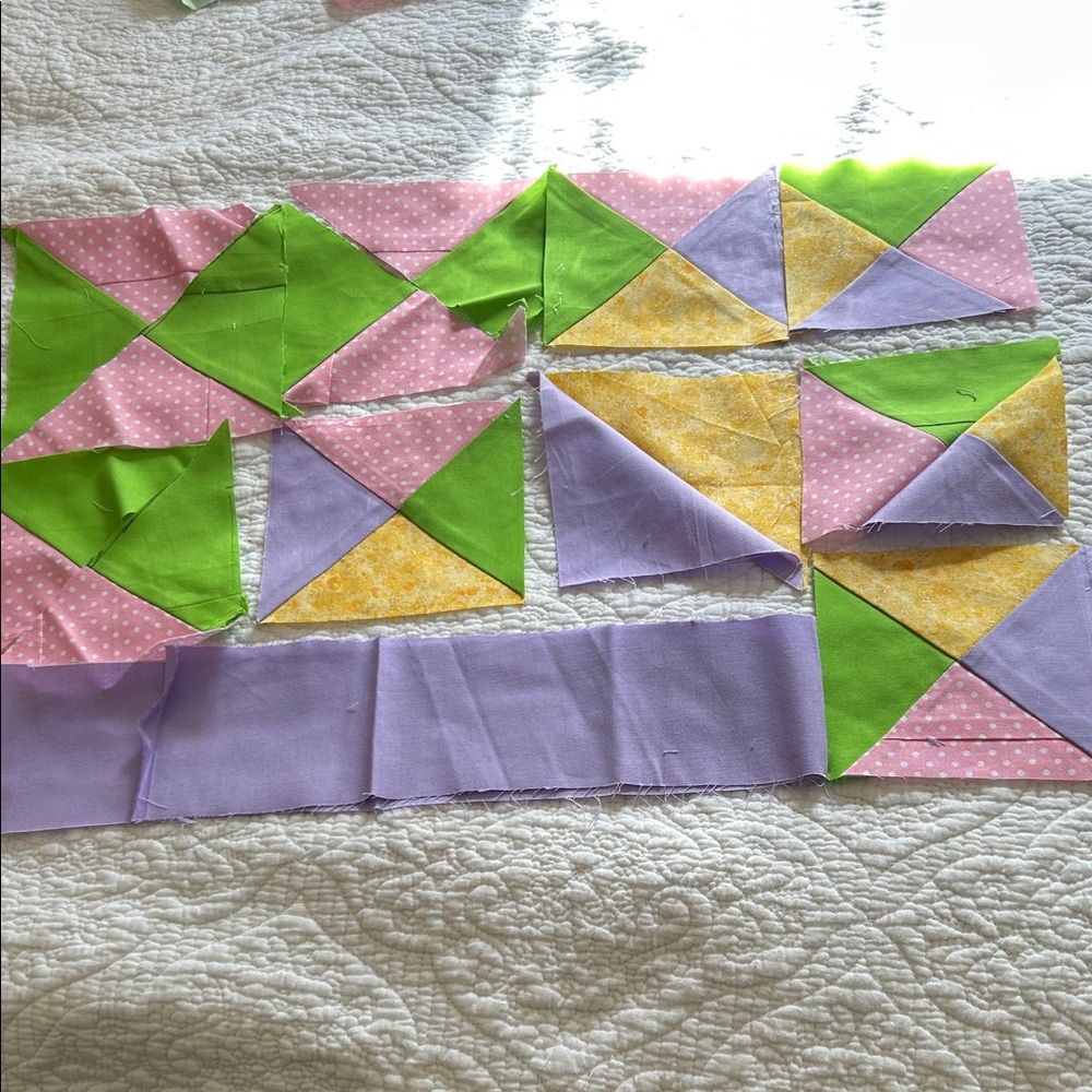 Colorful Patchwork Quilt Cotton Squares